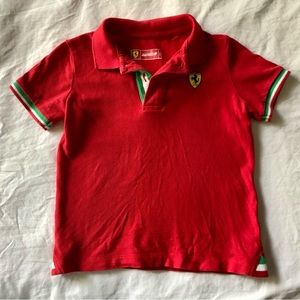 Scuderia Ferrari Youth Red Polo Shirt, size 3-4